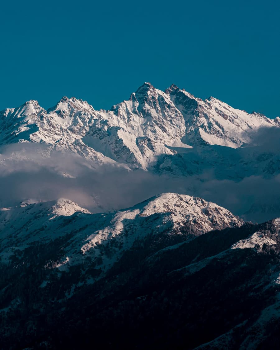 Himalayan mountain range in Nepal